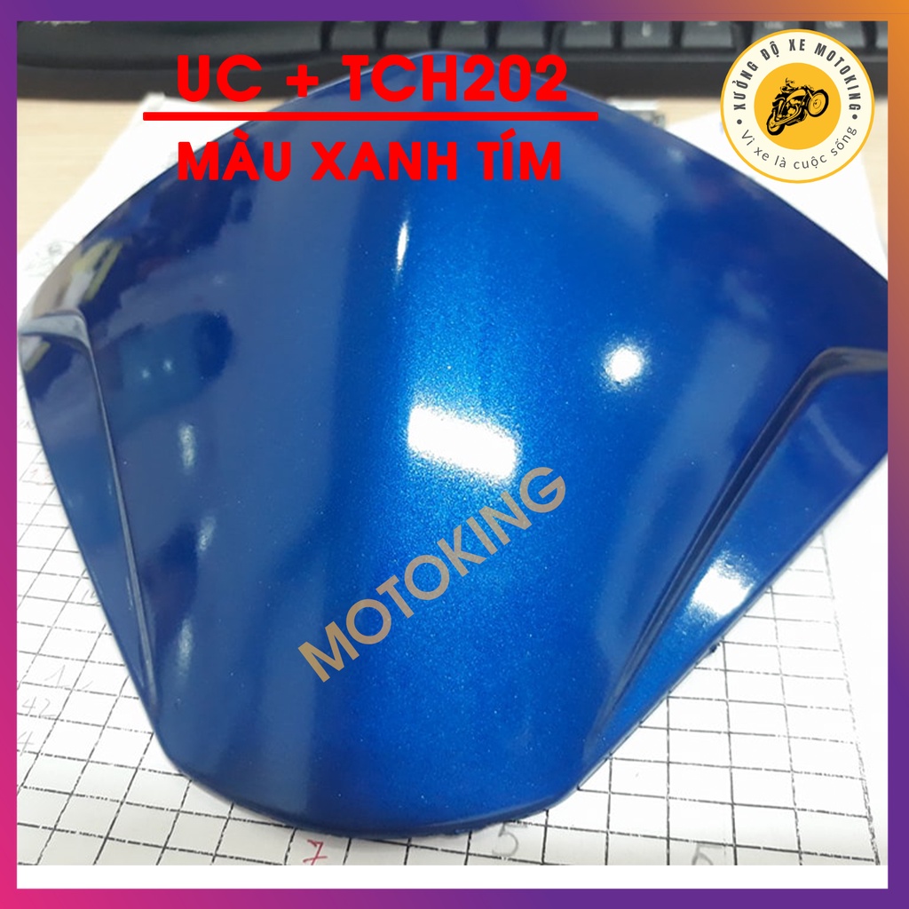 Sơn samurai hai lớp màu xanh tím UC + TCH202 - dạng sơn xịt chuyên dụng dành cho sơn xe máy, ô tô