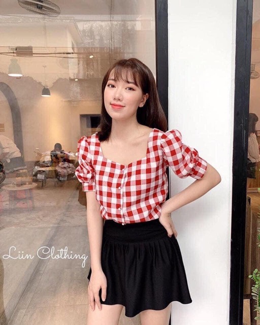 Sơ mi kẻ đỏ caro