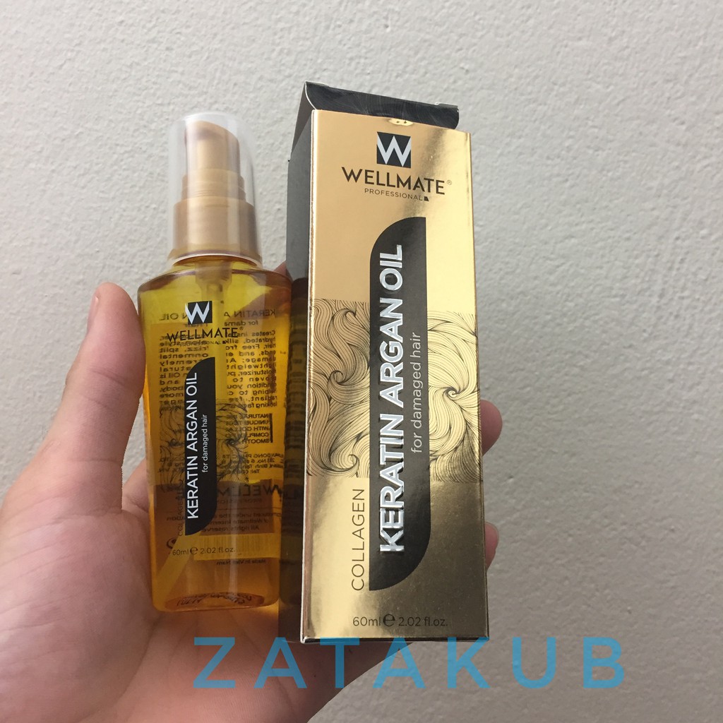 [Chính Hãng]🌸🌸Tinh Dầu Dưỡng Phục Hồi Tóc Wellmate Keratin Argan Oil 60ml | BigBuy360 - bigbuy360.vn