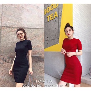 Đầm Body Cổ Tròn Thun Borip