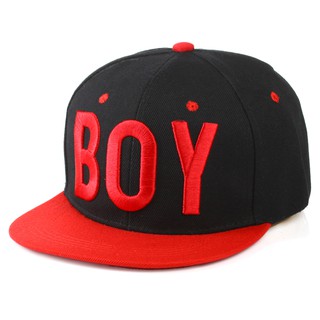 Mũ lưỡi trai hiphop hình M003-boy đỏ cho bé từ 4-13T