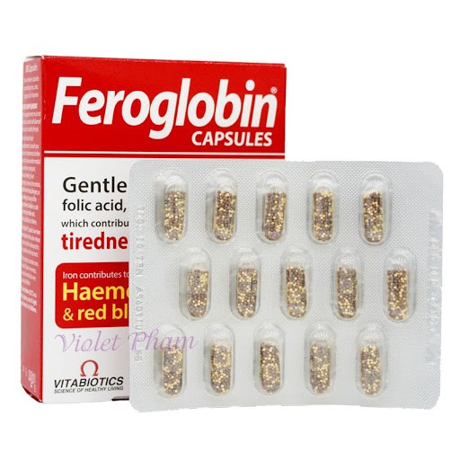 Viên Uống Bổ Máu An Toàn Vitabiotics Feroglobin B12 ( Hộp 30 Viên)