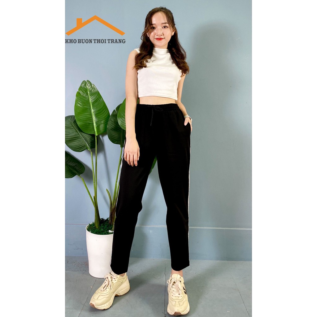 Quần nữ 1 sọc thể thao kiểu dáng cá tính | BigBuy360 - bigbuy360.vn