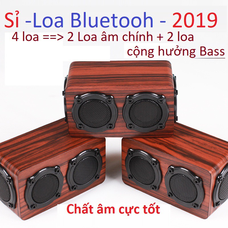 [Nhập Khẩu] Loa Gỗ Bluetooth Super Bass HIFI Stereo Speaker S403 -DC2890