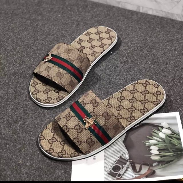 Dép lê da nam ong kẻ nhỏ