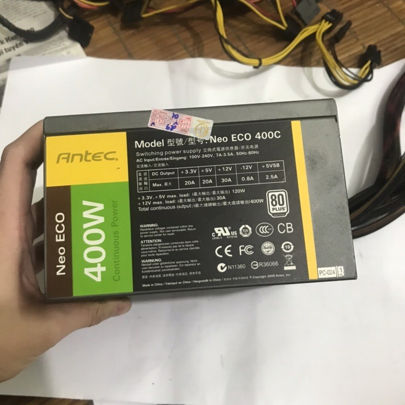 Nguồn Antec 400w NEO ECO 400C đã qua sử dụng còn hoạt động tốt