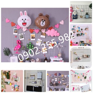 COMBO KHỦNG - LƯỚI THÉP DECOR KÈM GIỎ CÀI ĐA NĂNG - CHỤP HÌNH, TRANG TRÍ SIÊU ĐẸP 😍
