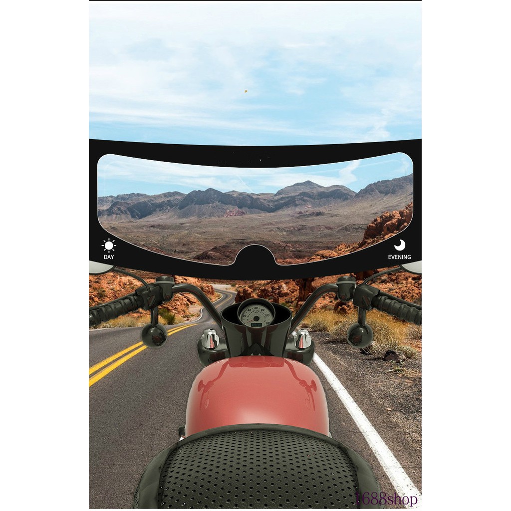 Miếng dán mũ bảo hiểm chống sương mù khi đi xe máy