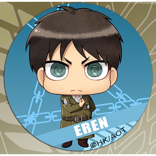 Huy hiệu cái áo IN HÌNH Attack on Titan Đại chiến Titan anime chibi dễ thương xinh xắn mẫu 3