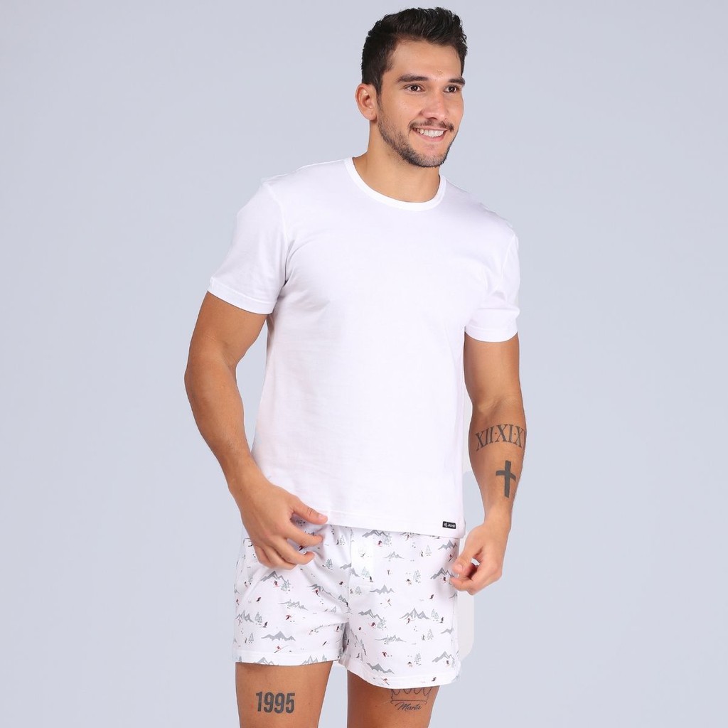 Áo Thun Nam Jockey Ngắn Tay Thun Cotton Màu Trắng - JNMT2110-61 | BigBuy360 - bigbuy360.vn