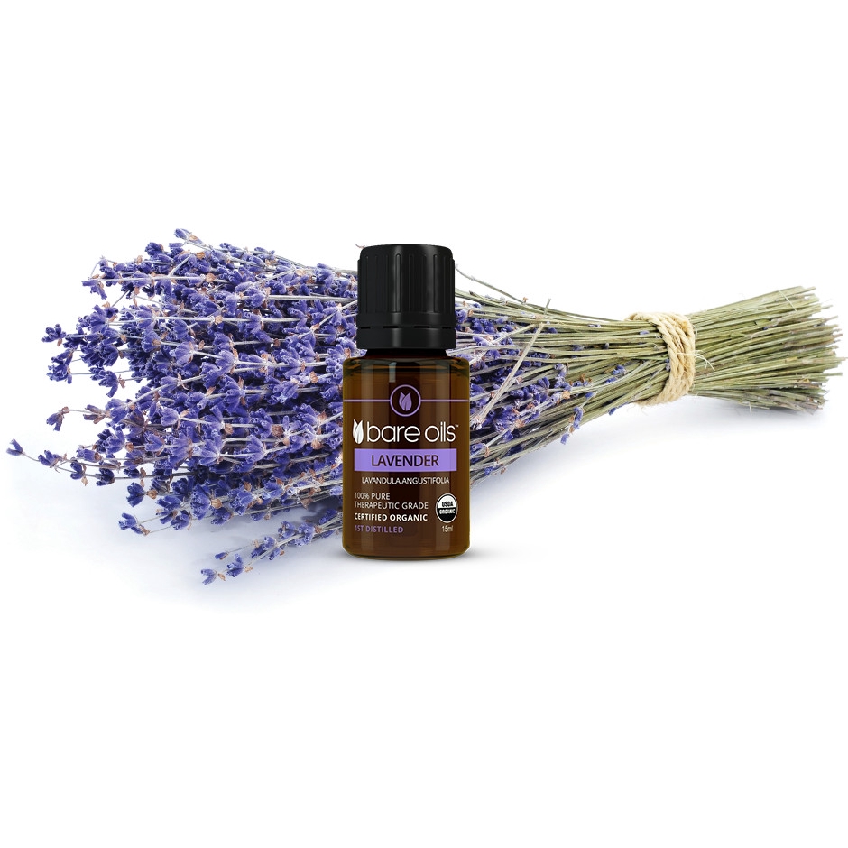 [MADE IN USA] Tinh dầu oải hương - Lavender Essential Oil (Tinh dầu hữu cơ Bare Oils - USDA Organic) 15ml