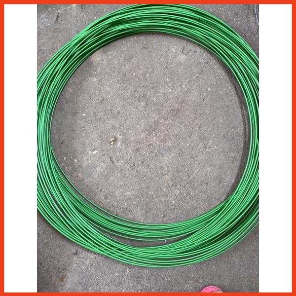 Dây thép bọc nhựa không rỉ màu xanh lá loại 3,5 li !