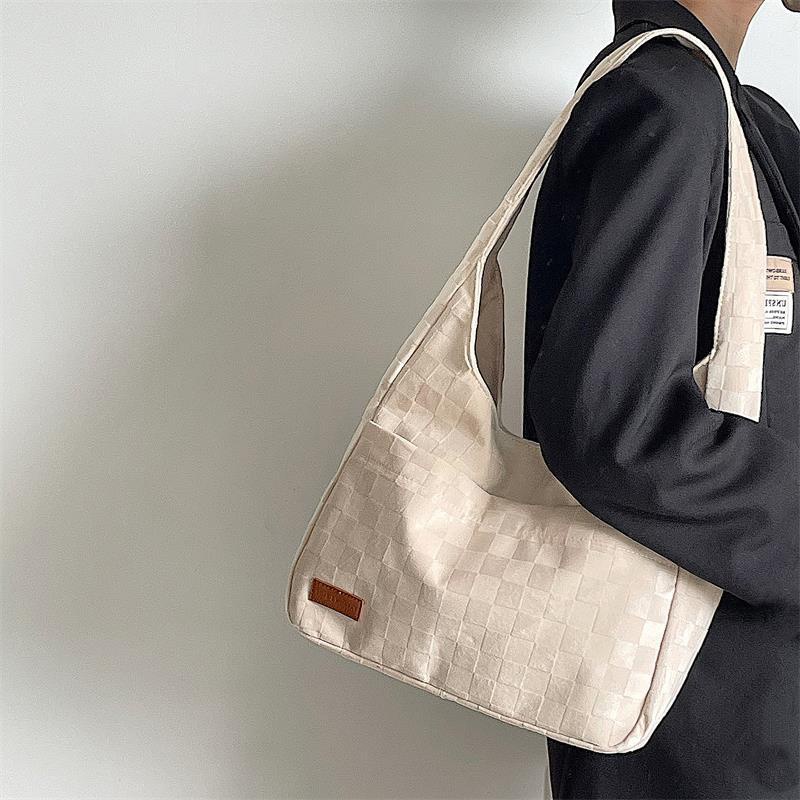 Túi xách IELGY đeo vai họa tiết kẻ sọc phong cách đơn giản chất lượng cao cho nữ