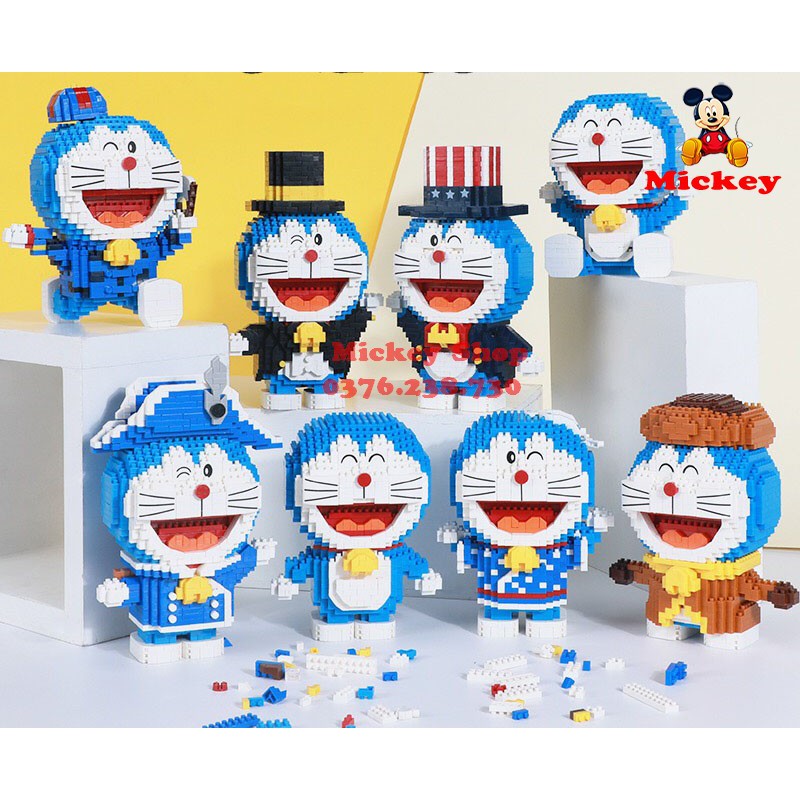 Xếp hình le go doremon Balody chính hãng cho bé đồ chơi trẻ em Doremon Nanoblock Đồ chơi lắp ráp cho bé