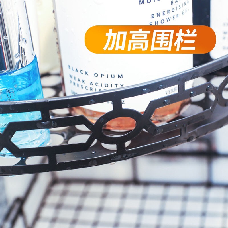 Kệ phòng tắm nhà vệ sinh treo tường miễn phí giá ba chân đục lỗ bàn trang điểm góc lưu trữ móc | BigBuy360 - bigbuy360.vn