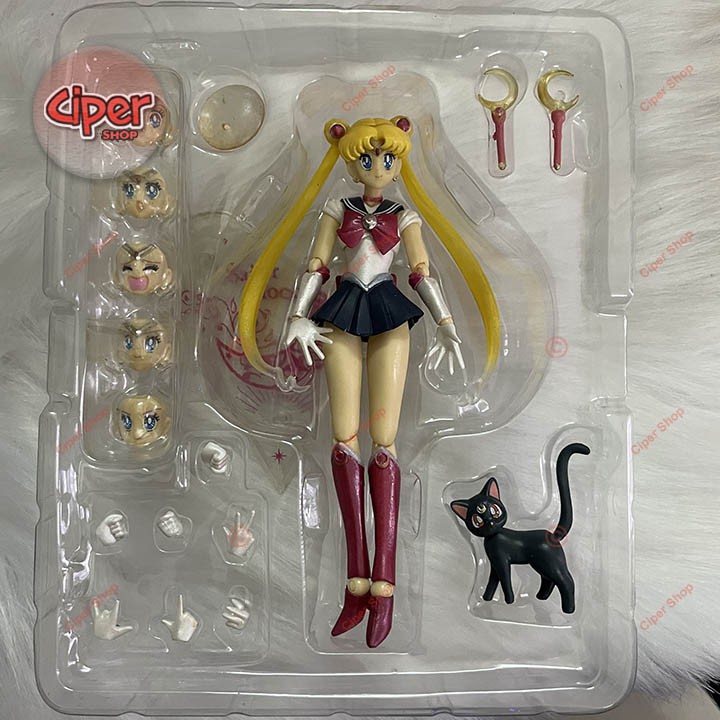 Mô hình Sailor Moon SHF - Thủy thủ mặt trăng - Figure Action Sailor SHF