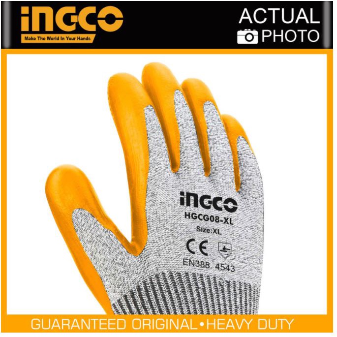 ĐỒ NGHỀ INGCO Găng tay chống cắt  HGCG08-XL (Cam kết Chính Hãng 100%)