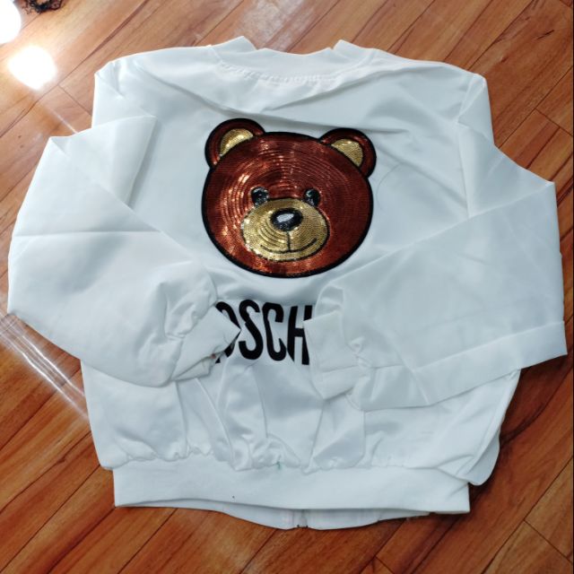 Áo gió 2 lớp gấu moschino