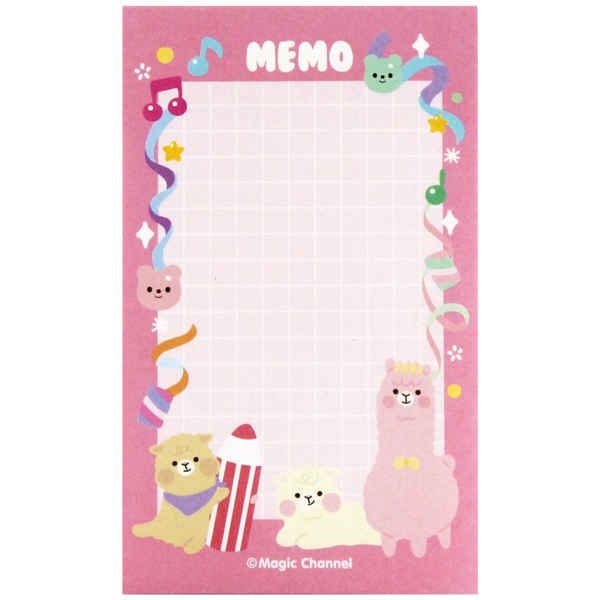 Giấy Note Alpaca - Magic Channel - Màu Hồng