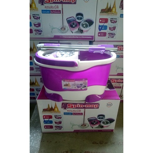 Bộ lau nhà 360 độ Thái Lan tặng kèm 2 miếng bông