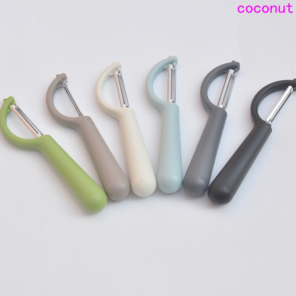 Fruit Vegetable Stainless Steel Peeler Paring cutter Round Handle Tools Kitchen Processor Random Color