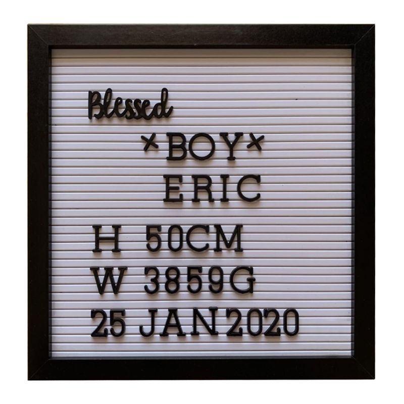 Khung Treo Tranh Bằng Vải Nỉ 12x12 Inch In Chữ Độc Đáo Trang Trí Nhà Cửa