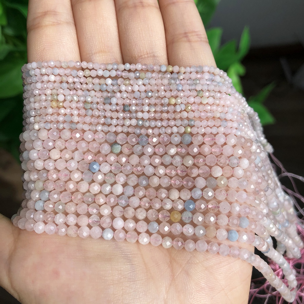 Chuỗi Hạt Đá Tự Nhiên Nhiều Màu Sắc 2 3mm Dùng Làm Trang Sức diy