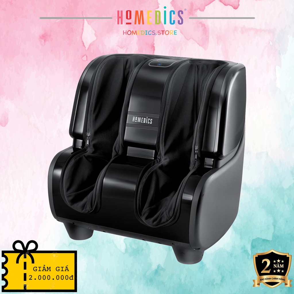 Máy massage chân khí nén Homedics FMS-500HJ nhà HT Beauty kết hợp công nghệ massage Shiatsu 3D bi lăn kèm bơm bóp khí