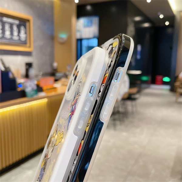 Ốp Điện Thoại Viền Đen Hình Mickey Donald 2 Trong 1 Cho iPhone 13 13 Pro Max 12 12Pro 12ProMax 111Promax X