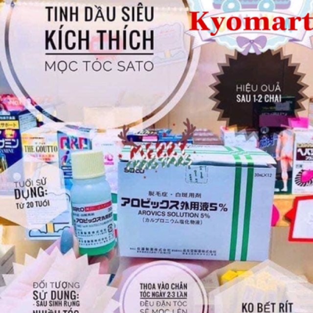 Tinh Chất Bôi Kích Thích Mọc Tóc Thảo Dược SATO 30ml