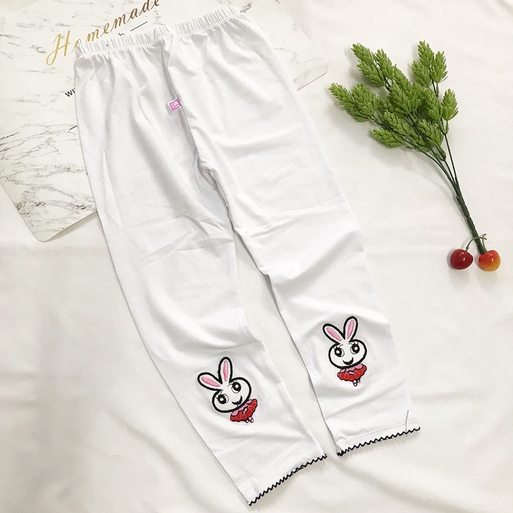 Quần legging dài bé gái thun cotton 4 chiều - QG22