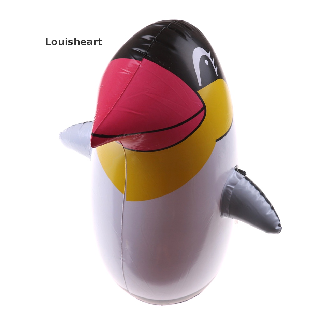 Đồ Chơi Lật Đật Bơm Hơi Hình Cá Heo / Chim Cánh Cụt / Chim Cánh Cụt Bằng Pvc 36cm Có Thể Bơm Phồng Mới Cho Bé