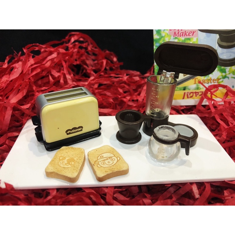 Re-ment rement mô hình máy pha cf và máy nướng bánh