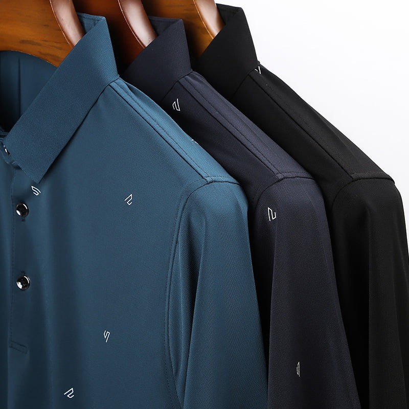 Áo Polo nam công sở, áo phông có cổ vân chìm cao cấp tự thiết kế yody