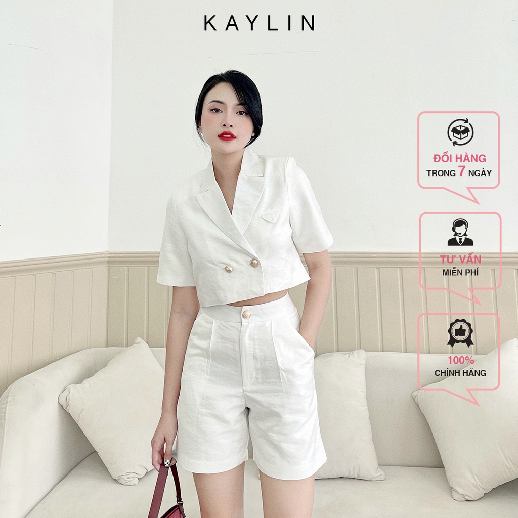 Set áo vest nữ mix quần ngố thời trang KAYLIN - N1683
