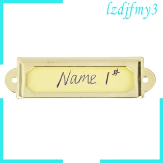 [Lzdjlmy3] 50x Ngăn Kéo Tủ Thẻ Kéo Tay Cầm Tập Tin Tên Thẻ