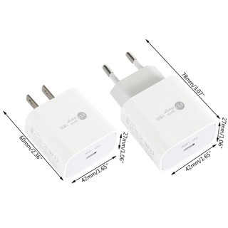 Củ Sạc Nhanh Alli Us Eu 18w Pd Usb Type C Cho Iphone-12
