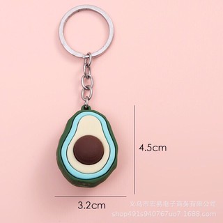 Móc Khoá Bơ 3D Ảnh Thật