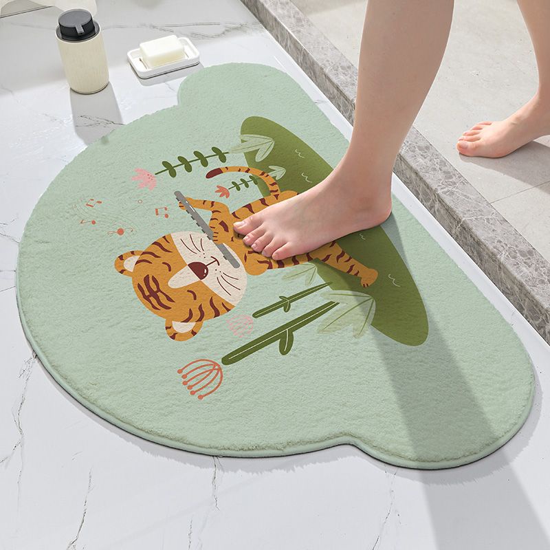 Thảm Chùi Chân Chống Trượt Thấm Hút Tốt In Họa Tiết Hoạt Hình Đáng Yêu