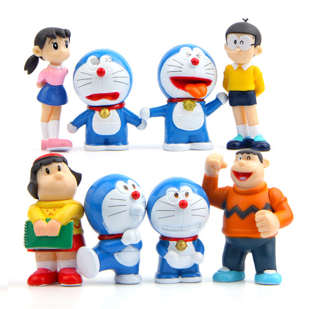 Set 8 Mô Hình Đồ Chơi Nhân Vật Shizuka Minamoto Trong Phim Hoạt Hình Doraemon