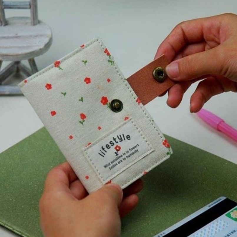 Ví Đựng Thẻ 20 Ngăn Họa Tiết Hoa Thời Trang Cho Nữ