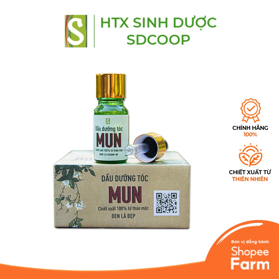 Dầu Dưỡng Tóc MUN HTX Sinh Dược 10ml