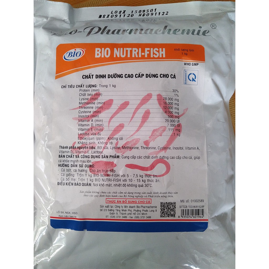 [ Giá rẻ] BIO-Nutri Fish sữa cho cung cấp dinh dưỡng [ 1kg ]