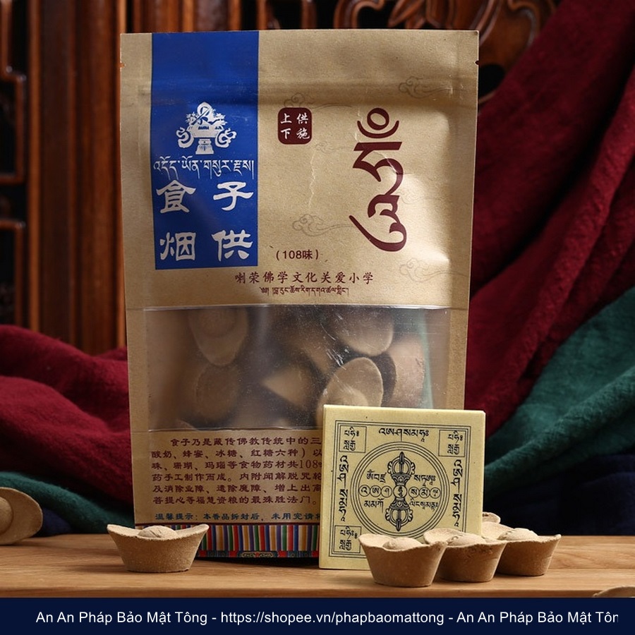 Nhang Nụ Cúng Sur/Sang 108 Thành Phần Hình Thỏi Vàng