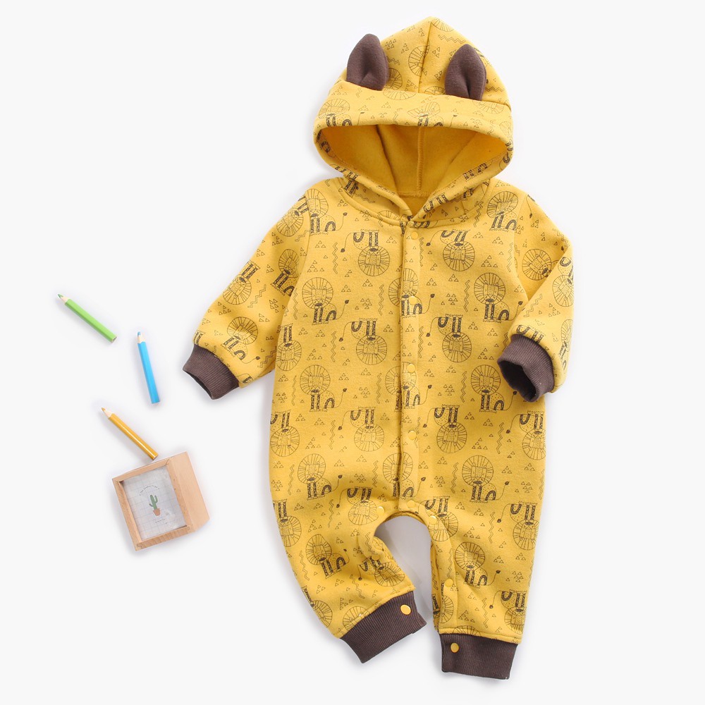 Áo Liền Quần Sanlutoz In Hình Động Vật Màu Vàng