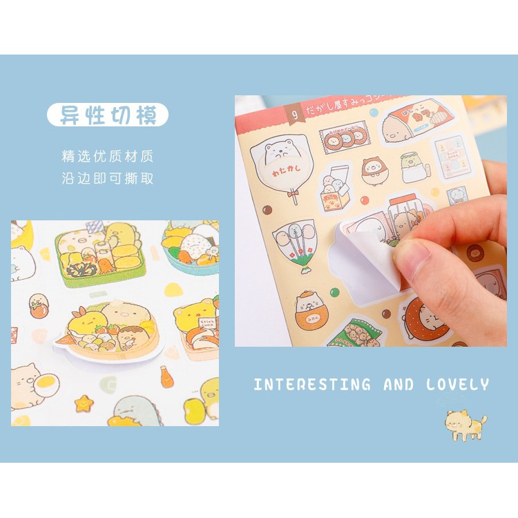 Cuốn 335 miếng sticker mẫu gia đình sumikko