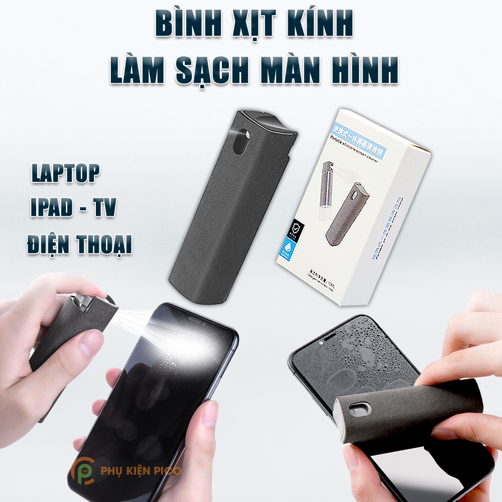 Bình Xịt Vệ Sinh Làm Sạch Màn Hình Điện Thoại - Bình xịt làm sạch màn hình máy tính bảng - Bộ làm sạch màn laptop
