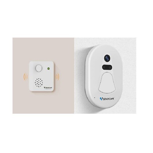 Chuông cửa không dây VSTARCAM D1 , có camera kết nối điện thoại chống trộm , chuông báo khách