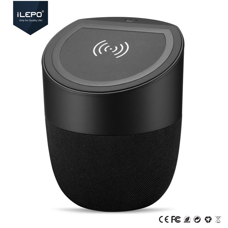 Loa bluetooth kiêm sạc không dây dùng làm giá đỡ điện thoại dung lượng pin 4000m bảo hành 1 năm WX018 sạc không dây