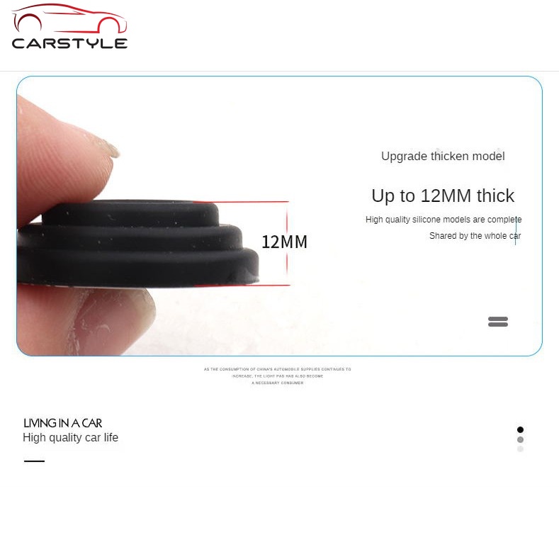 Miếng Đệm Bằng Silicon Dày Giảm Âm Chống Sốc Thiết Kế Cho Cửa Xe Hơi | BigBuy360 - bigbuy360.vn